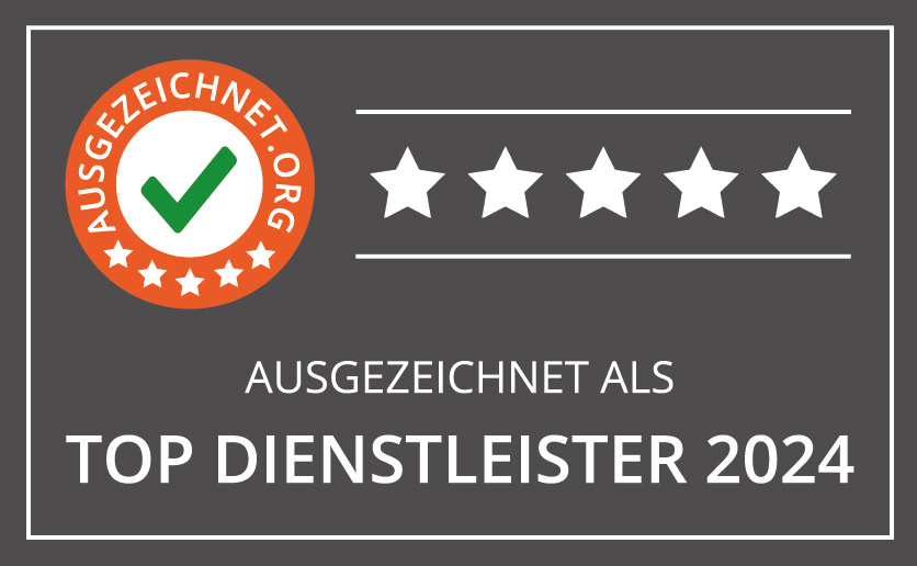 Ausgezeichnet als TOP DIENSTLEISTER 2024